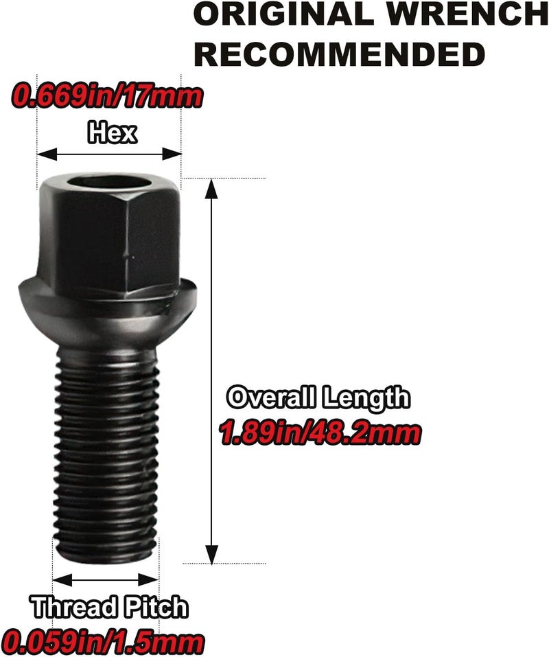 Bapmic Wheel Lug Bolt Set for Volkswagen and Audi - Image 2
