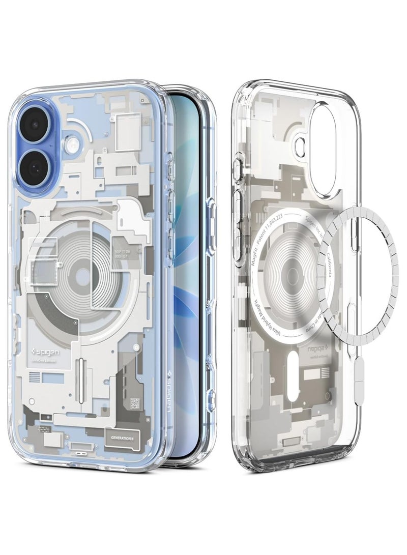 Spigen Ultra Hybrid MagFit iPhone 17 Case Cover with MagSafe (2025) - Zero One Natural Titanium - Image 1