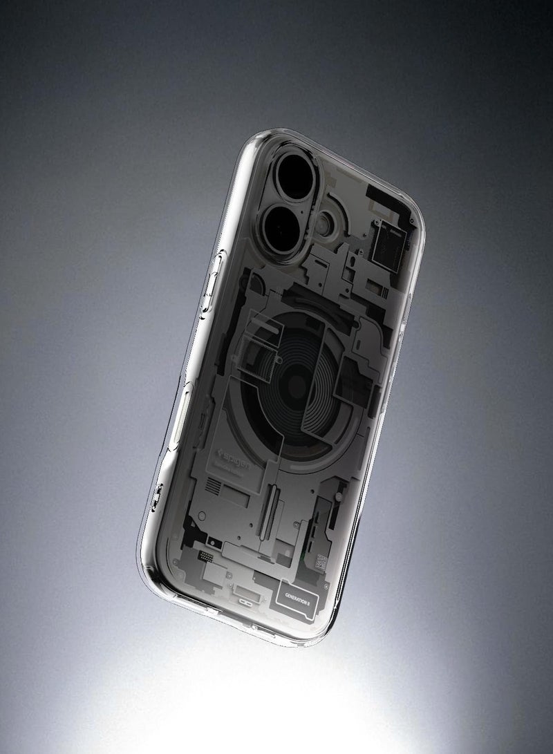 Spigen Ultra Hybrid MagFit iPhone 17 Case Cover with MagSafe (2025) - Zero One Natural Titanium - Image 3