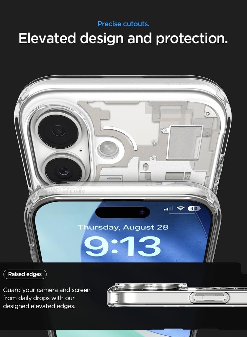 Spigen Ultra Hybrid MagFit iPhone 17 Case Cover with MagSafe (2025) - Zero One Natural Titanium - Image 5