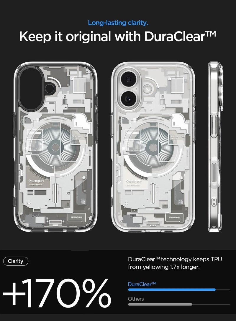 Spigen Ultra Hybrid MagFit iPhone 17 Case Cover with MagSafe (2025) - Zero One Natural Titanium - Image 4