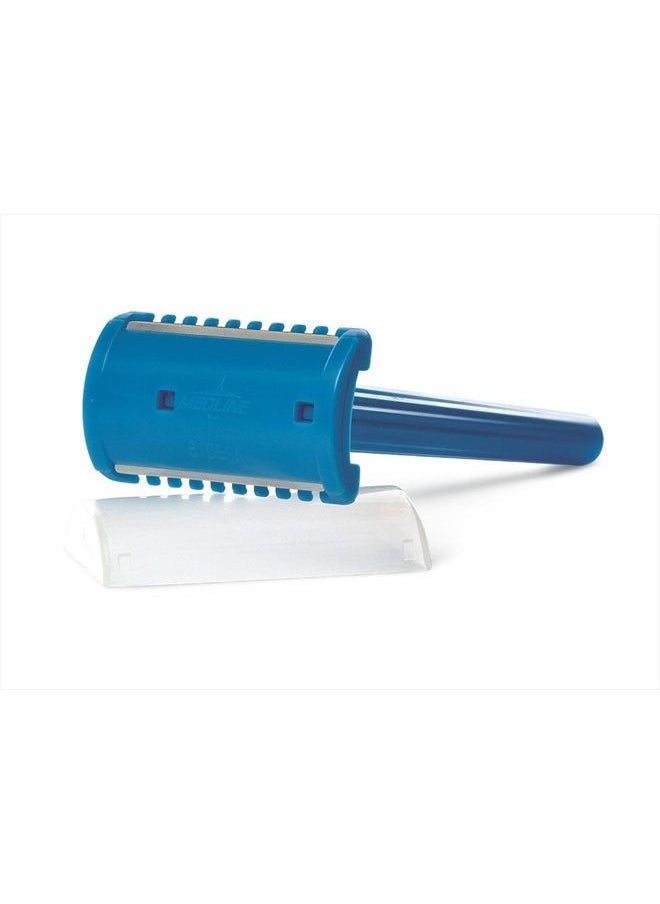 Medline - Double-Sided Razor, Shave Prep, Non-Sterile, Blue (Pack of 100) - Image 1