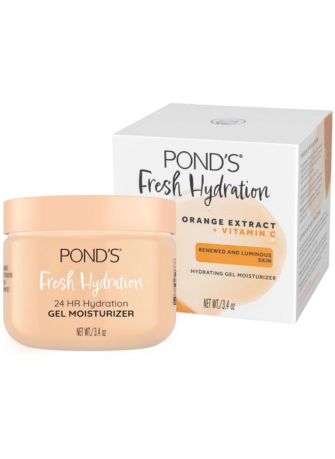 Pond's POND'S Orange Extract & Vitamin C Gel Face Moisturizer For Renewed and Luminous Skin, 3.4 oz  - Image 1