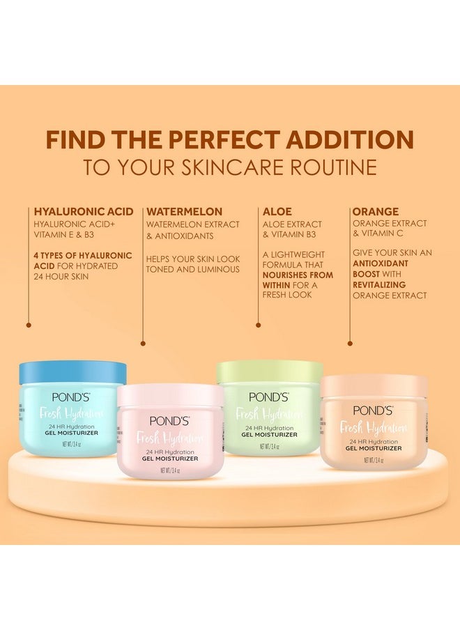 Pond's POND'S Orange Extract & Vitamin C Gel Face Moisturizer For Renewed and Luminous Skin, 3.4 oz  - Image 5