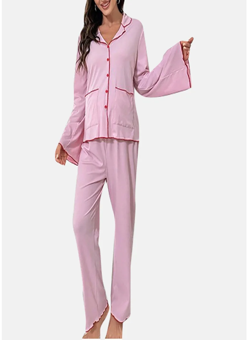 يونيكي Purple Solid Pyjamas & Shirt