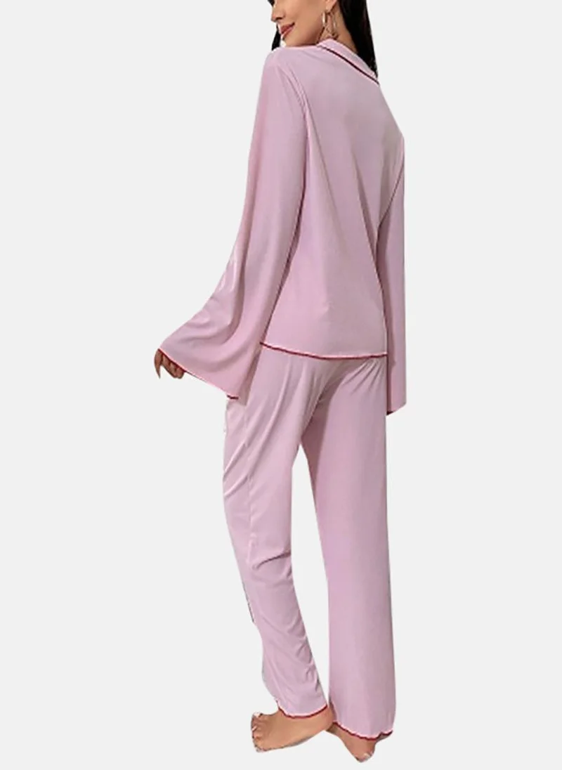 يونيكي Purple Solid Pyjamas & Shirt