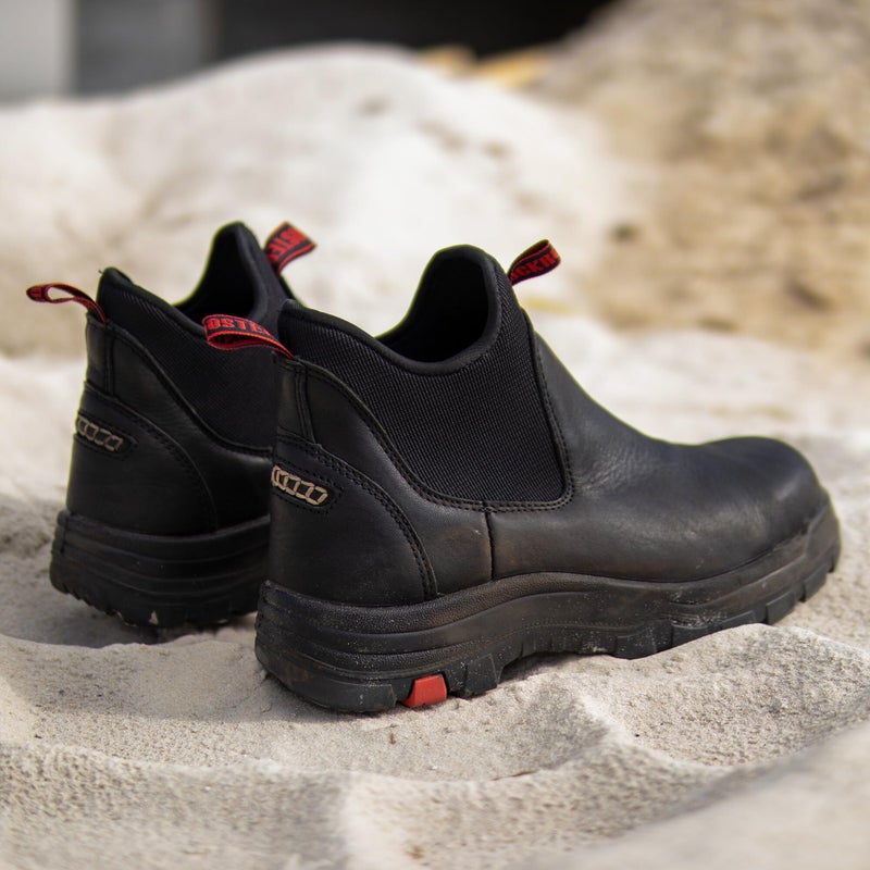 ROCKROOSTER Bakken Men's Black 6 inch Chelsea Boots, EH Rated Waterproof Slip-on Work Boots AK323-Steel Toe-08.5 - Image 2