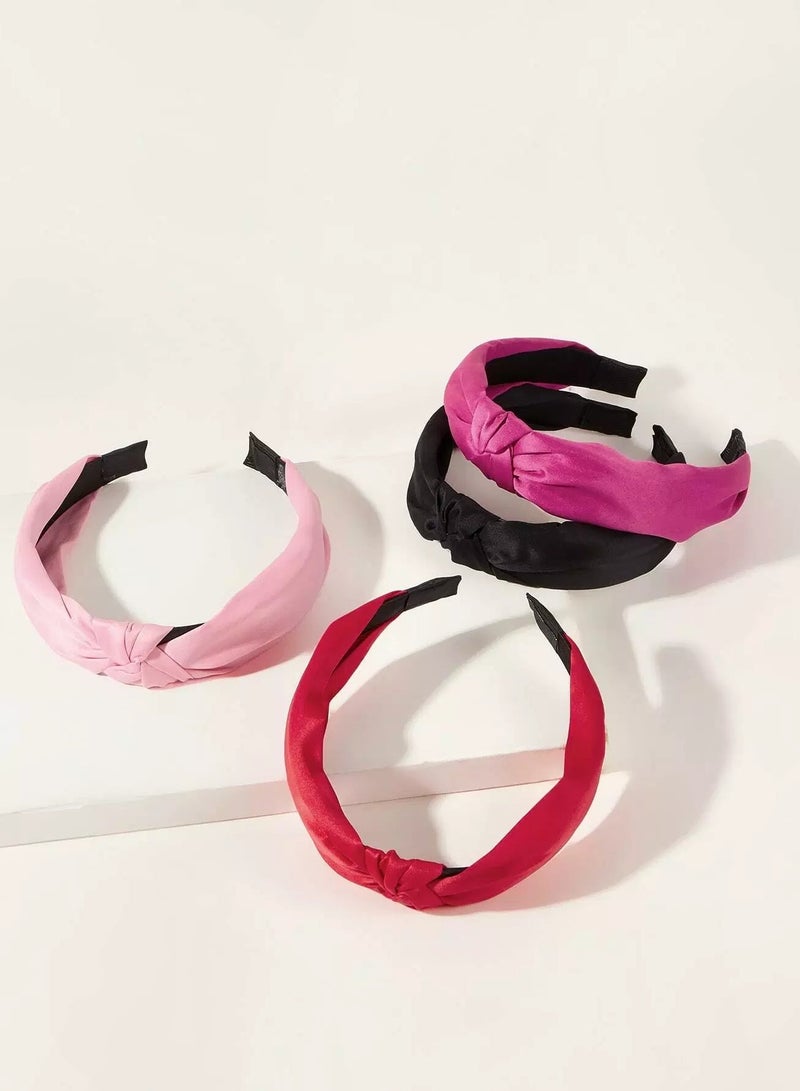 4pcs Toddler Girls Knot Design Hair Hoop  - Image 1