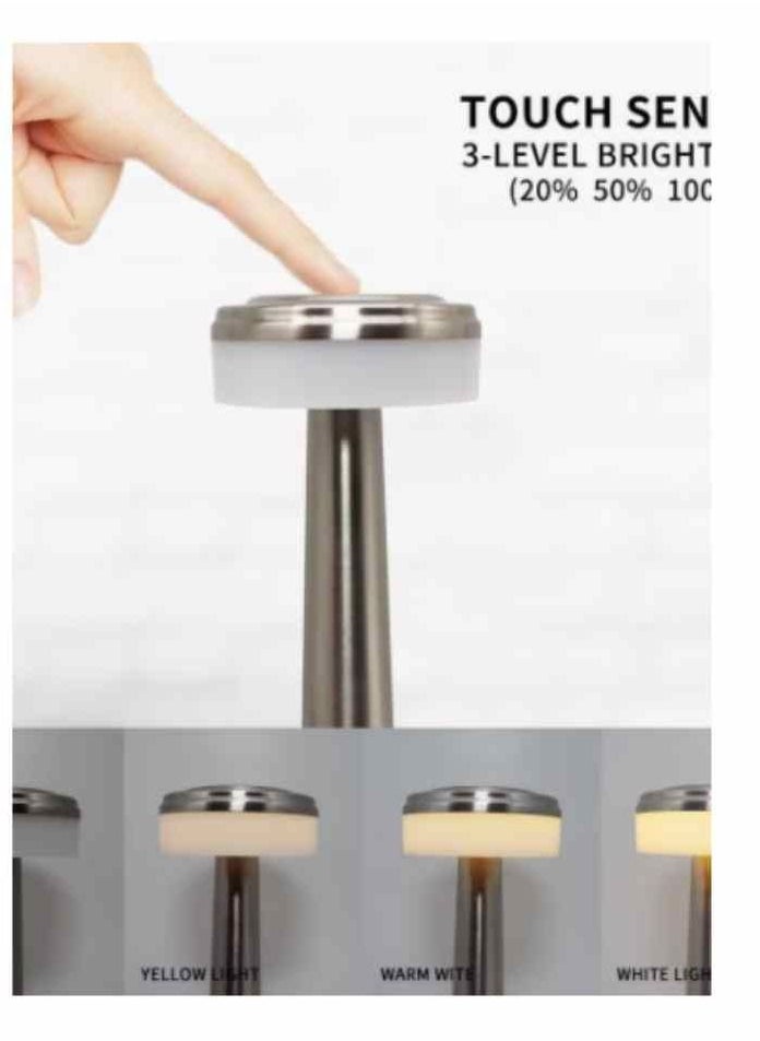 Generic - Table Lamps LED Table Lamp Cordless Rechargeable Battery LED Table Lamp for Hotel/restaurant/Home/Reading，Retro Western Restaurant Cafe Outdoor Desk Lamp Desk Lamps - Image 1