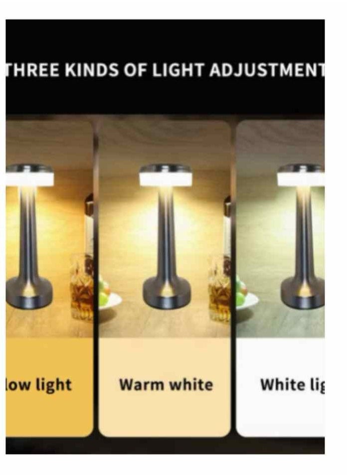 Generic - Table Lamps LED Table Lamp Cordless Rechargeable Battery LED Table Lamp for Hotel/restaurant/Home/Reading，Retro Western Restaurant Cafe Outdoor Desk Lamp Desk Lamps - Image 1