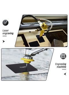 Patelai Blank Metal Business Cards Thickness 0.8 Mm Metal Cards Laser Engraving Cards For House Office Customer Diy Gift Plate Cards 86 X 54 Mm Black(50 Pcs)  - Image 5