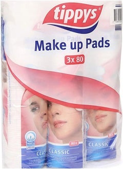 Tippys Cotton Make Up Pads Duo-Soft/pack of 3 