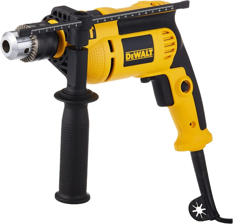 DEWALT 750W 13Mm Percussion Drill With Variable Speed Switch For Drilling Concrete Metal Wood, Yellow/Black - Dwd024-B5, 3 Year Warranty - Image 1