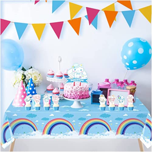 ARHAVI 25 Pcs Cinnamoroll Cake Topper and Cupcake Toppers Set, Cinnamoroll Birthday Party Supplies for Kawaii Themed Cake Decorations - Image 5