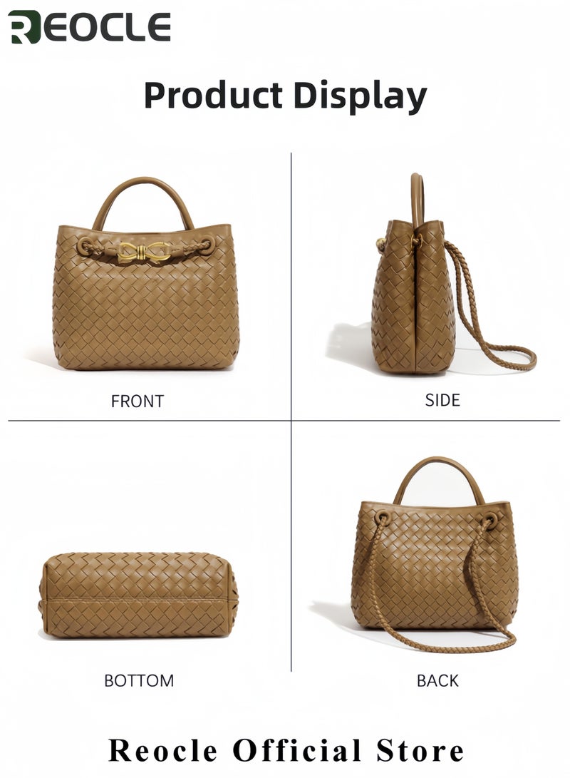ريوكل حقائب هوبو للنساء حقيبة توت محبوكة حقيبة كتف محبوكة حقائب محبوكة عصرية حقيبة كروس بودي بمقبض كتف قابل للتعديل - Image 5