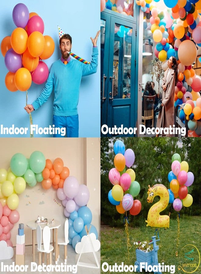 Balloon Red AFTERLOON® Biodegradable Balloons 24 pcs Pastel Assorted 12 Inch, Matte Color Thickened Extra Strong Latex Helium Float, Colorful Bulk Color ballon Globos Para Decoration De Fiestas Kids Rainbow - Image 5