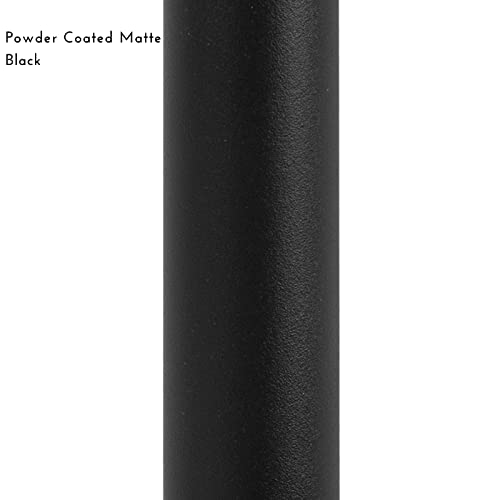 Senmit 26" x 3/4 Aluminum Deck Balusters- Indoor Outdoor Metal Deck Railing Sprindles - Hollow Round Stair Spindles for Deck Porch - Matte Black Coated 100 Pack - Image 4