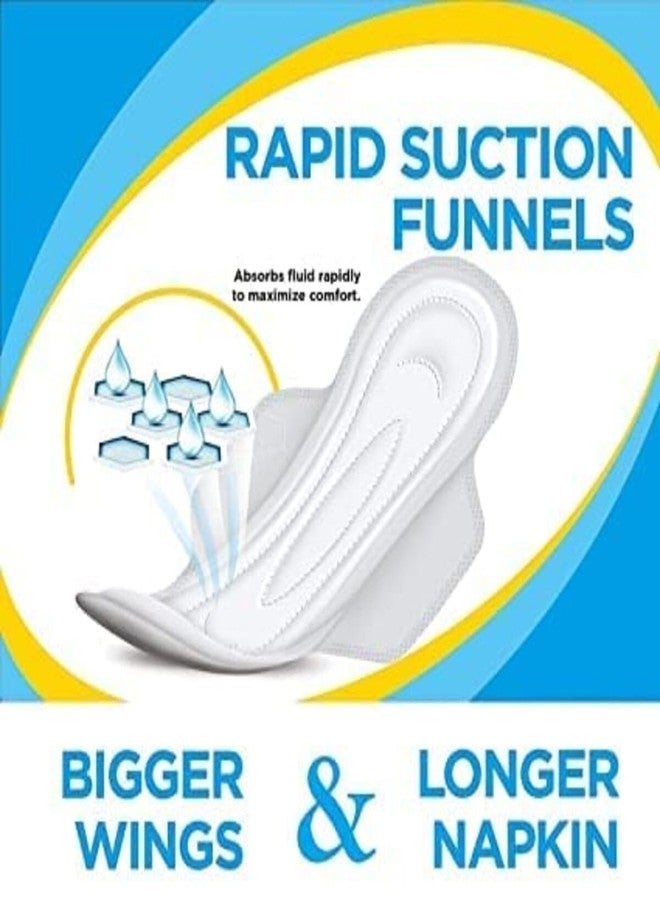 KSHIV Jumbo Extra Comfort Maxi |Soft Thin Dry Cottony Sanitary Napkin Pad With Wing For Women,Girl Jumbo| Xxxl(320Mm)|New Advance Gel Technology(Xxxl,Pack Of 40 X 2= 80 Pads)(80 Pcs Pack Of 2) - Image 3