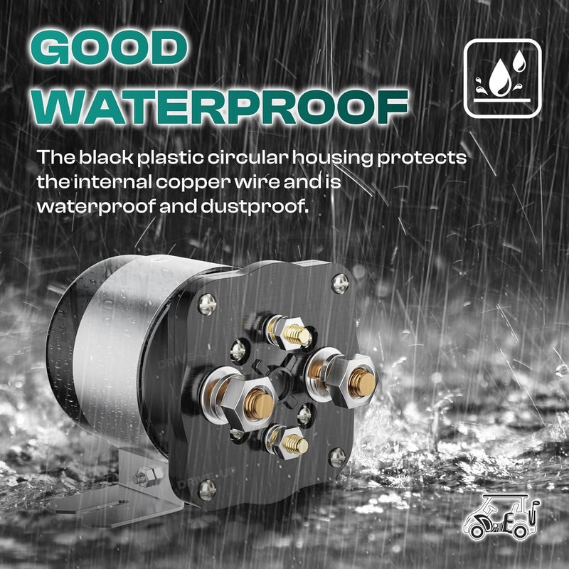 Drive-up 48 Volt 4 Terminal Solenoid for Club Car 101883601, EZGO 73231G01, Yamaha JR1-H1950-00 - Image 3