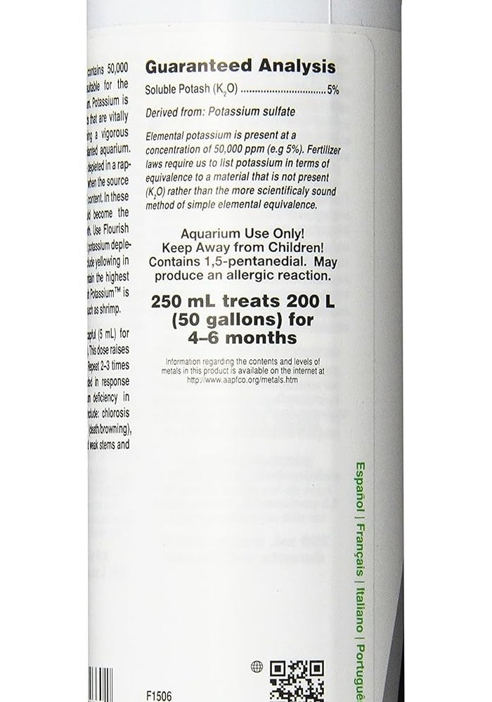 Seachem Flourish Potassium Supplement for Planted Aquariums, 250 ml - Image 3
