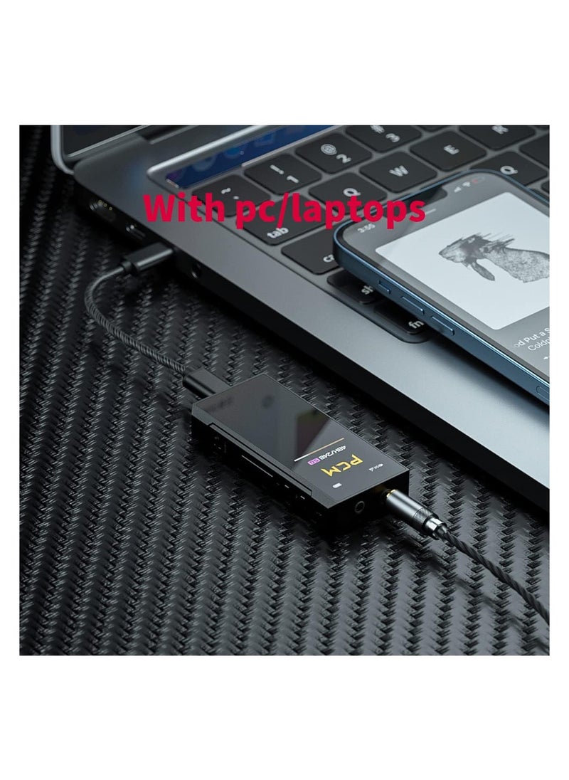 BTR7 Headphone Amp Bluetooth Receiver High Resolution Portable DAC Supports MQA/LDAC/aptX HD 384K/32Bit DSD256 For Phone/PC/Car/Home Audio