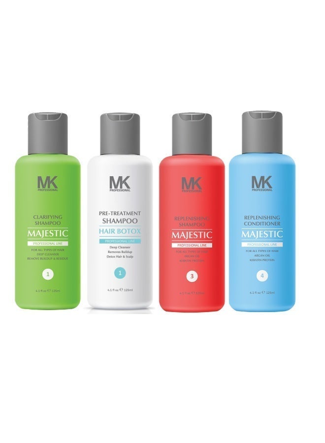 Majestic Keratin Majestic Hair Botox Complete Kit 125ml Hair Smoothing Treatment with Caviar oil - Image 1