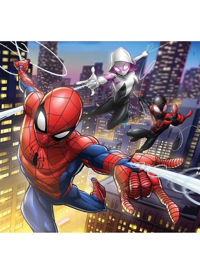 Clementoni Clementoni Marvel Spiderman Super Color Jigsaw Puzzle Set (3 x 48 Pieces)  - Image 1