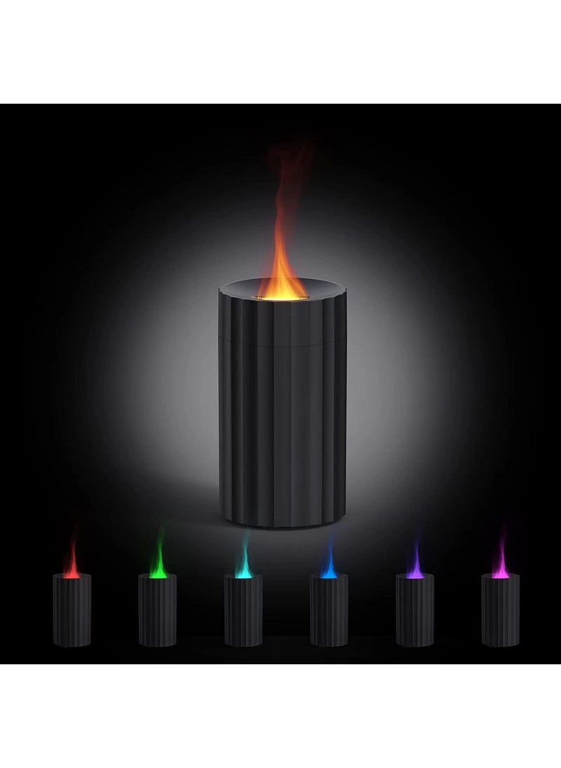 HIVAGI HIVAGI Create a Relaxing Atmosphere with The Unique 3D Flame Light Essential Oil Diffuser for Car Home Office Yoga Black  - Image 1
