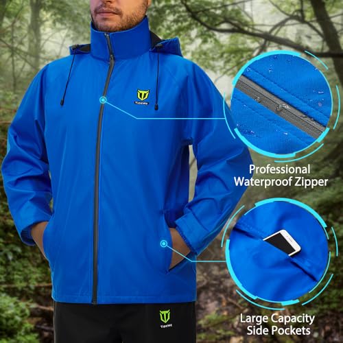 TIDEWE Rain Suit, Waterproof Breathable Lightweight Rainwear (Blue Size XL) - Image 4