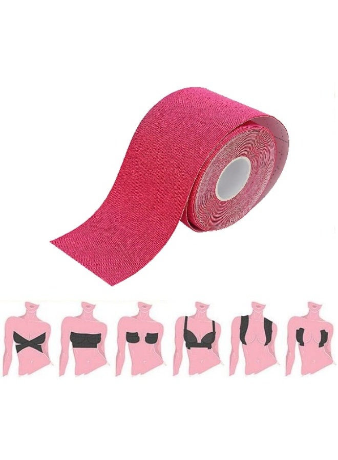 Breast Lift Tape for Lift & Fashion Bra Alternative of Breasts Achieve Lift and Push up in All Clothing, Waterproof, Sweat-Proof, Invisible Under Clothing (Pink) - Image 1