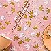 MOWO Glitter Crown Confetti Table Decor and Party Wedding Event Decor Gold GlitterPinkWhite 200 Count - Image 3