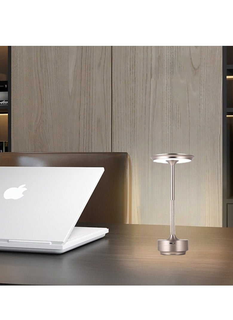 Generic Cordless Table Lamp, 3 Colors Stepless Dimming, Portable Touch Bedside Lamp, 2000mAh Rechargeable Battery LED Desk Lamp for Bedroom Hotel Cafe Restaurant Outdoor  - Image 3