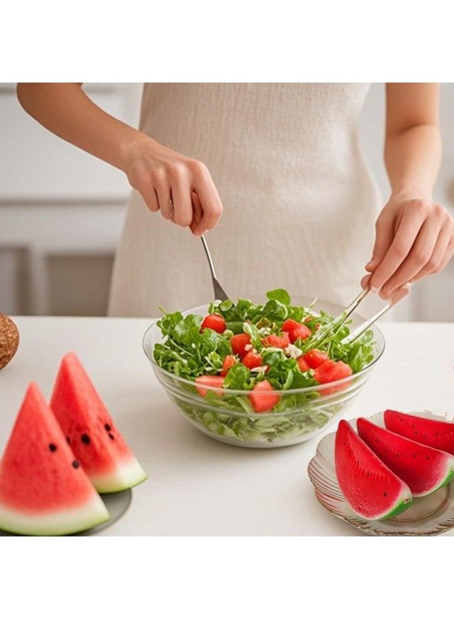 LATIFA 2pcs Artificial Lifelike Simulation Watermelon Slice Fake Fruit Toy for Home House Party Kitchen Decoration - Image 2