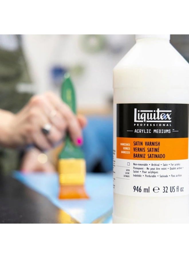 Liquitex SATIN VARNISH 32 OZ - Image 3