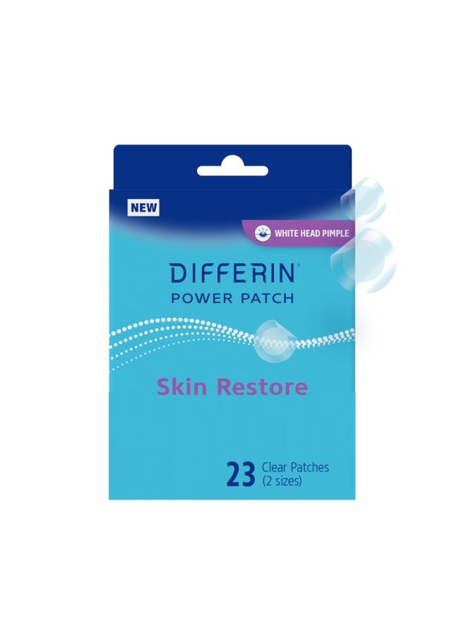 Differin Power Patches for White Head Pimples Hydrocolloid Patches formulated with Zinc Hyaluronate and Niacinamide 23 pieces - Image 1