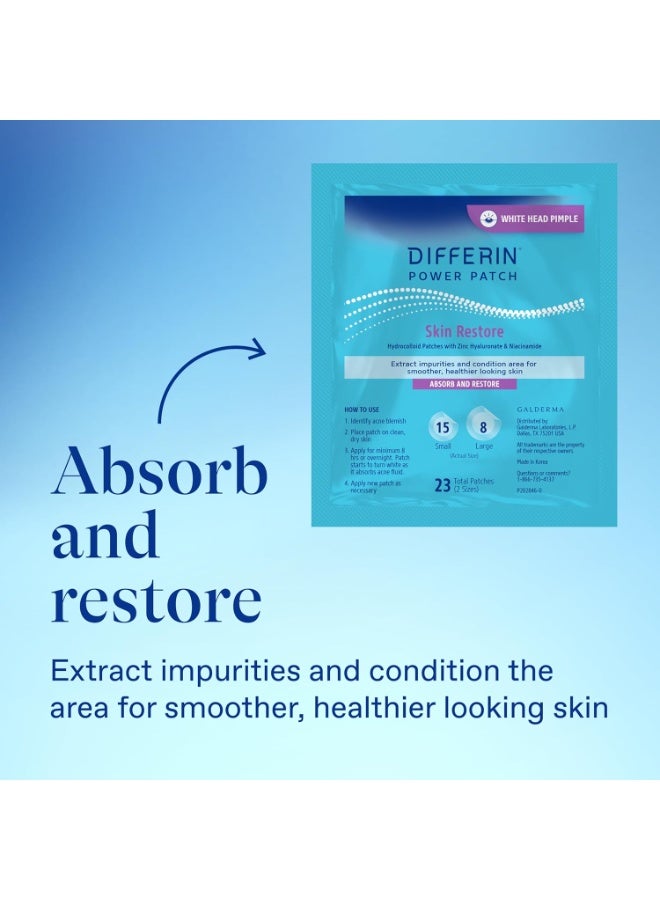 Differin Power Patches for White Head Pimples Hydrocolloid Patches formulated with Zinc Hyaluronate and Niacinamide 23 pieces - Image 5