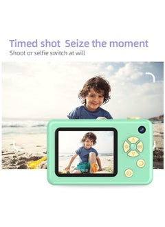 DIGI CORE Digital Camera For Kids Girls Boys Teens 48MP Kids Camera With 32GB SD Card Full HD 1080P Cameras Rechargeable Mini Camera Educational Toys Camera Kids Toys 2.4" HD Screen Kids Video Camera Green  - Image 5