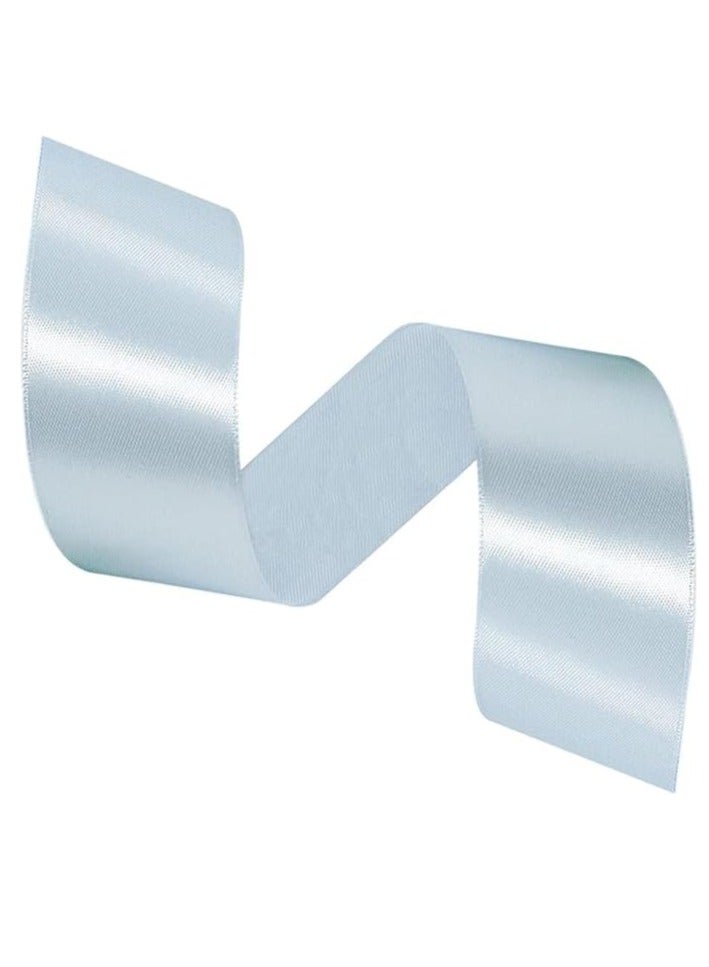 Light Blue Ribbon 1-1/2 Inch, 25 Yards Solid Satin Fabric Ribbons for Gift Wrapping, Christmas Garland, Christmas Tree Ornaments, Bows Making, DIY Crafts, Sewing Projects and Wedding Party - Image 2