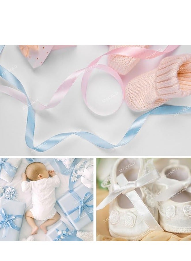 Light Blue Ribbon 1-1/2 Inch, 25 Yards Solid Satin Fabric Ribbons for Gift Wrapping, Christmas Garland, Christmas Tree Ornaments, Bows Making, DIY Crafts, Sewing Projects and Wedding Party - Image 4