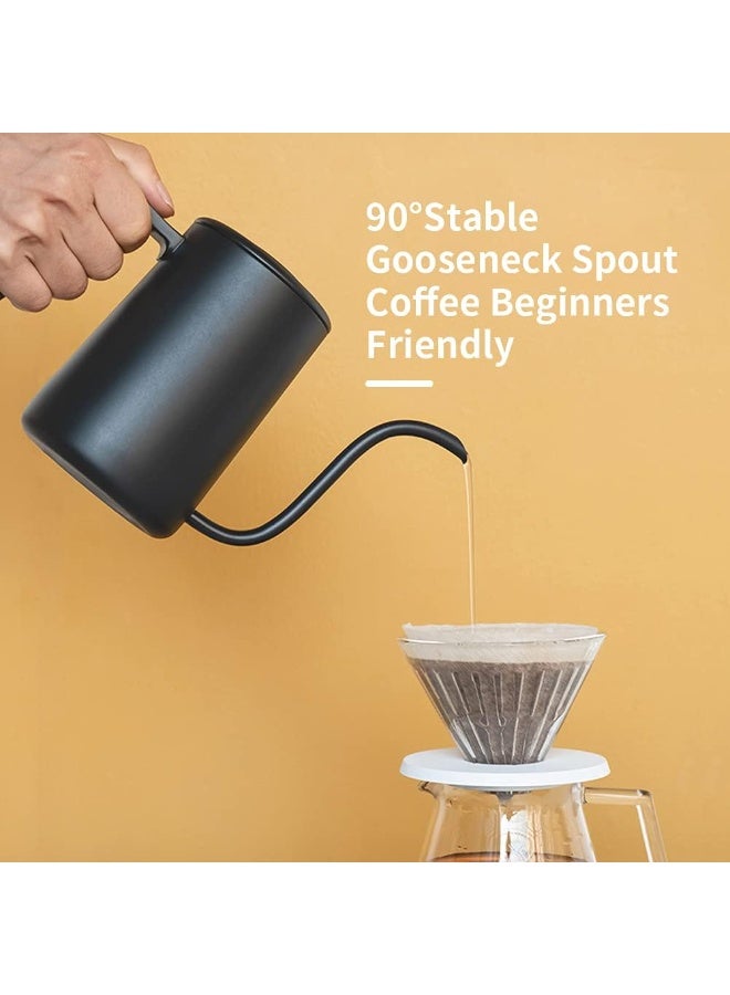 تايم مور غلاية تايم مور بعنق اوزة رفيع لتدفق عمودي للماء لاستخلاص القهوة  سعة 700 مل - Image 5