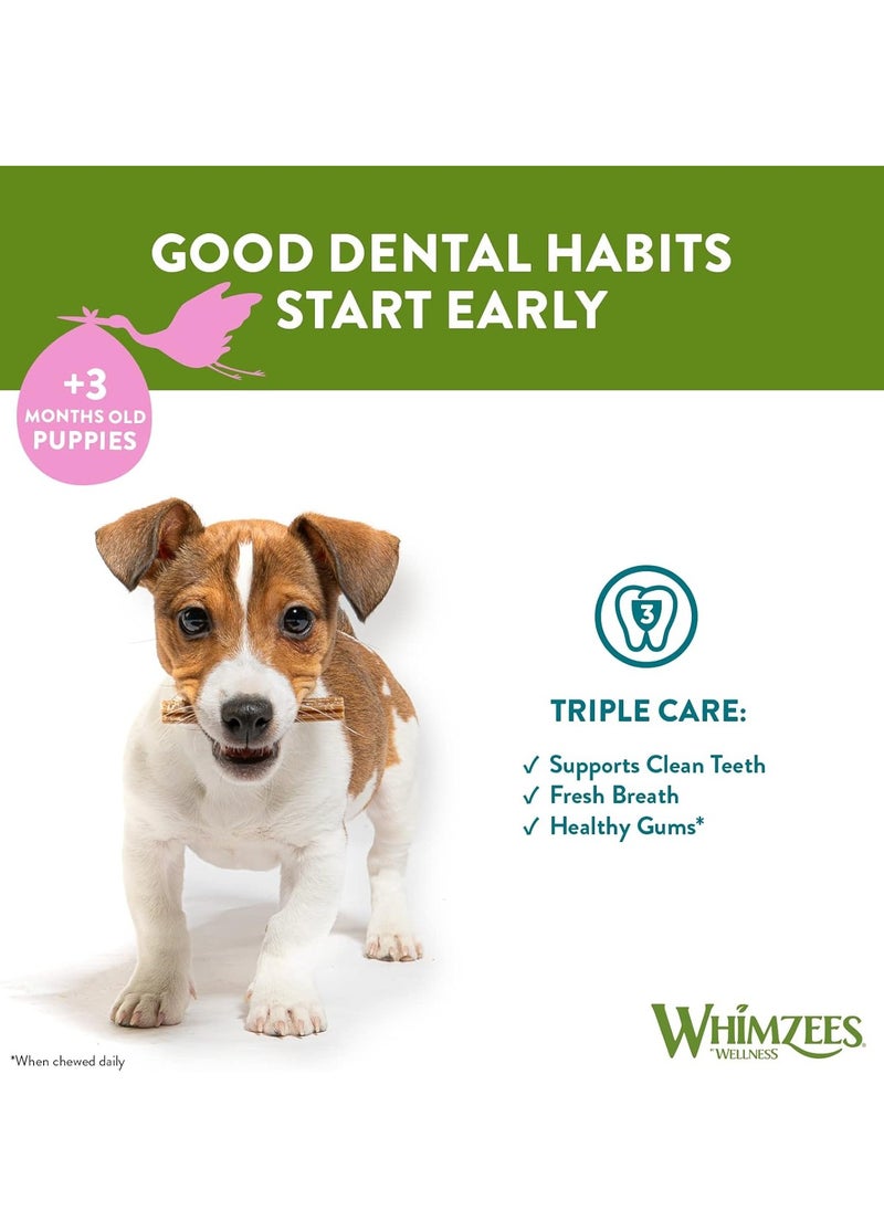 WHIMZEES Puppy Stix Natural and Grain Free Dog Chews Puppy Dental Sticks 28 Pieces Size XS S  - Image 5