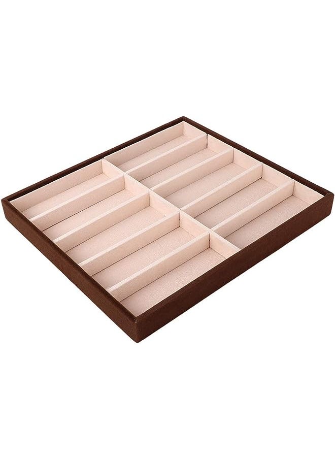 Raxoom Grids Sunglass Box, Modern Glasses Organizer Eyeglass Display Storage Cases Sunglasses Display Stand Open Top Glasses Display Box Sunglasses Case Tray for Sunglass/Watch/Jewelry  - Image 1
