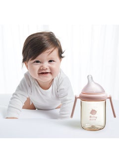 Babycare Babycare - Nopayon Pro Anti-Colic Feeding Bottle with Handles – Pink – 240ml for Babies 6 Months+ – BPA-Free, BPI Certified, Easy-Grip Handles, Soft Silicone Nipple, Wide Neck, Leak-Proof, Ergonomic Design, Easy to Clean, Baby Milk Bottle, Heat-Resistant, Safe Material, Breastfed Baby Friendly, Transition Bottle  - Image 5