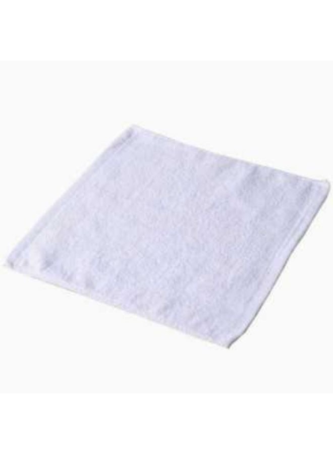 BYFT Iris (White) Premium Plain Face Towels (33x33,Set of 1 Face Towel) 100% Cotton, Highly Absorbent and Ultrasoft Quick Dry Bath Linen -600 GSM - Image 3