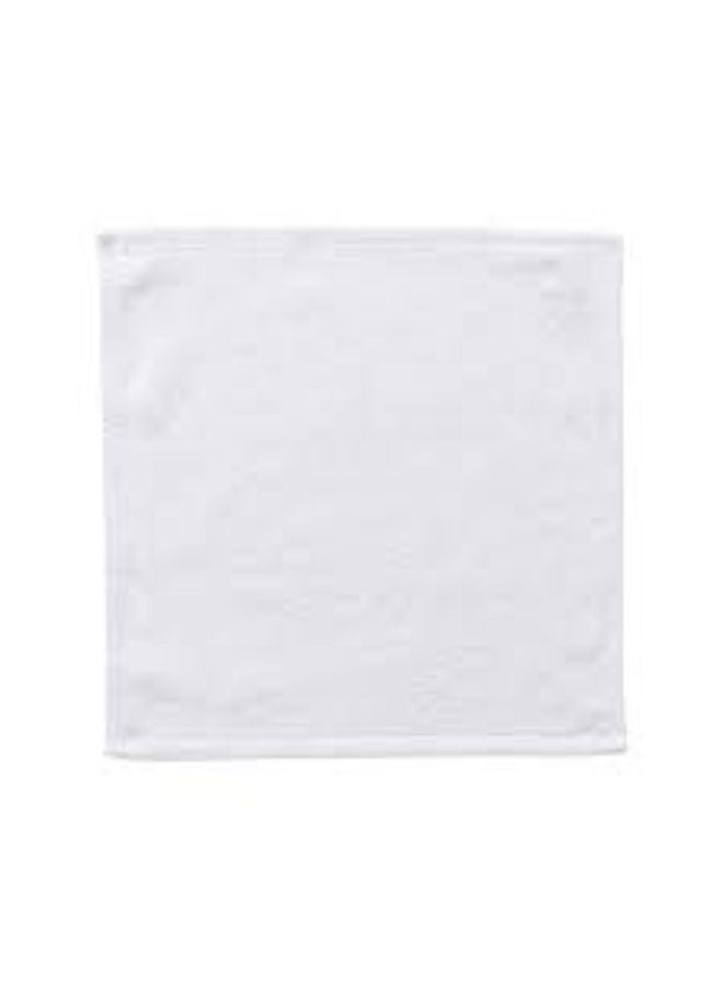 BYFT Iris (White) Premium Plain Face Towels (33x33,Set of 1 Face Towel) 100% Cotton, Highly Absorbent and Ultrasoft Quick Dry Bath Linen -600 GSM - Image 2