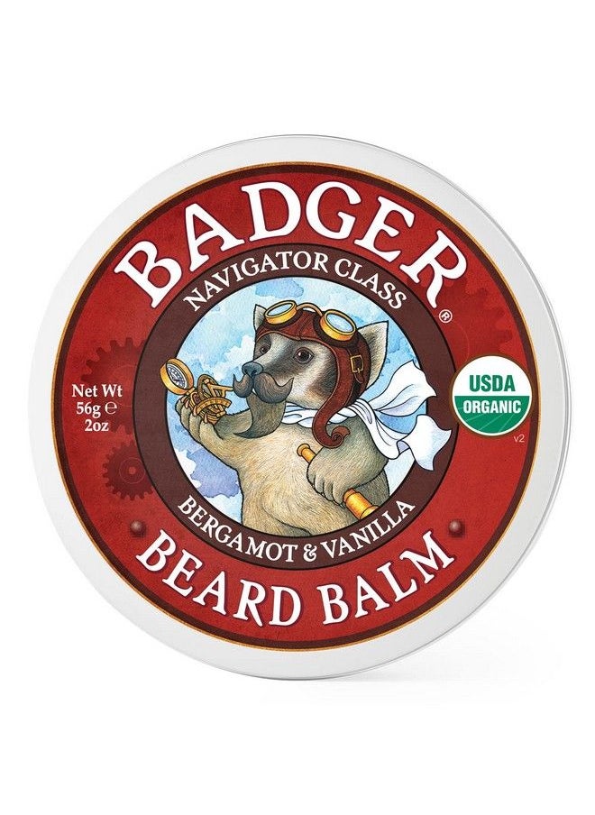 Badger - Beard Balm Leavein Beard Conditioner Organic Beard Balm Beard Styling Balm Nongreasy Beard Moisturizer Facial Hair Balm Beard Treatment Mustache Balm 2 Oz - Image 1