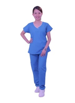 فيرونيكا Veronica Ladies Medical Scrub Set Clinic Doctor Nurse Nanny Maid Salon Uniform  - Image 2