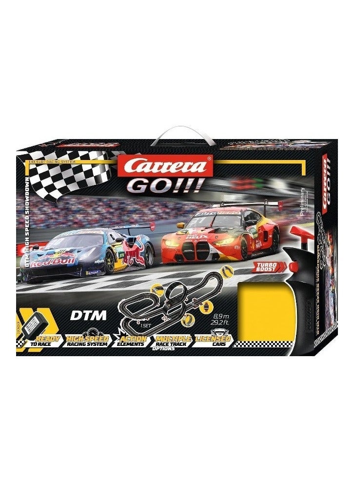 Carrera GO!!! DTM High Speed Showdown Slot Car Racing Track Set (8.9m) I 1:43 Scale I Includes 2 Cars & 2 Turbo Controllers I For Ages 6+ - Image 2