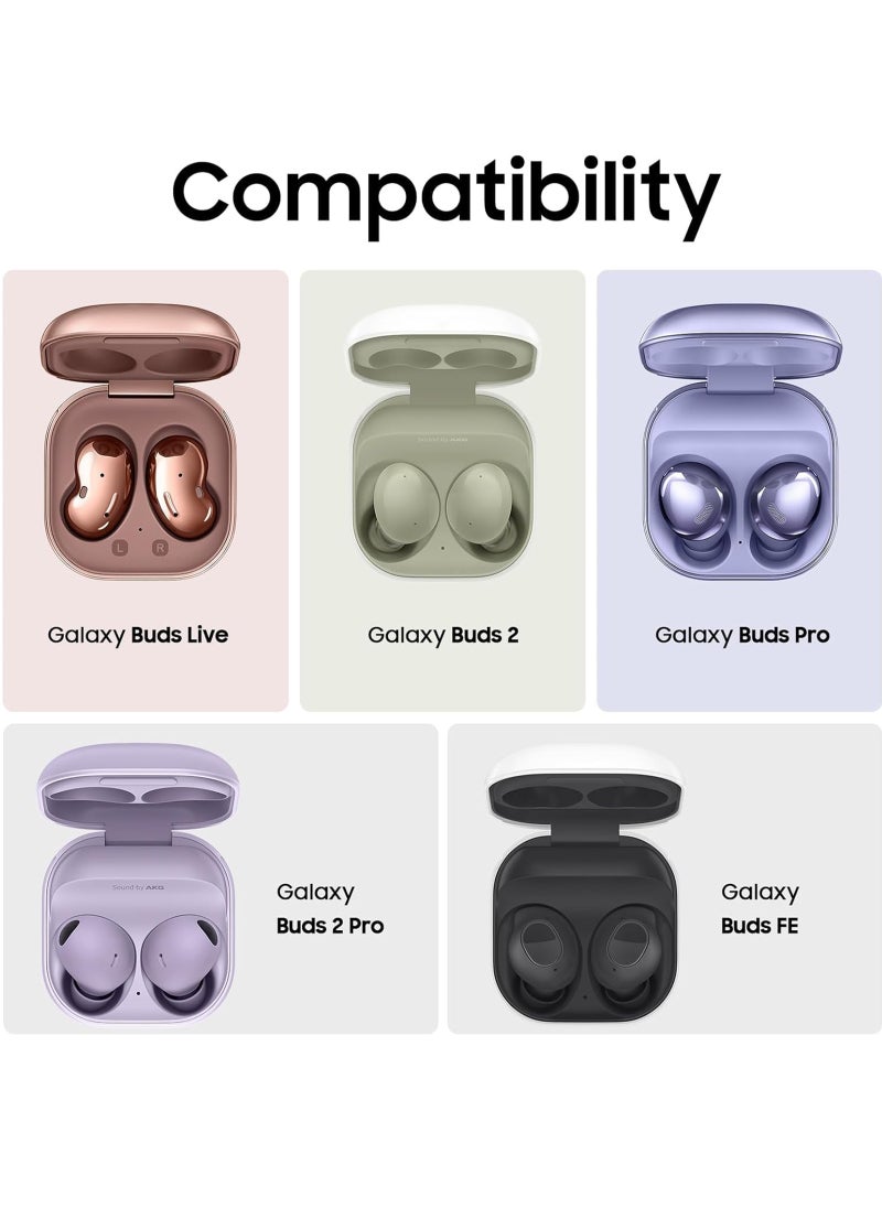 For Samsung Galaxy Buds FE Case 2023 | Galaxy Buds 2 Pro Case 2022 | Galaxy Buds 2 Case 2021 | Galaxy Buds Pro Case 2021 | Galaxy Buds Live 2020 3D Game Console Design Silicone Cover with Carabiner