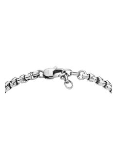 FOSSIL Men's Bracelet, All Stacked Up Stainless Steel Chain Bracelet  - Image 3